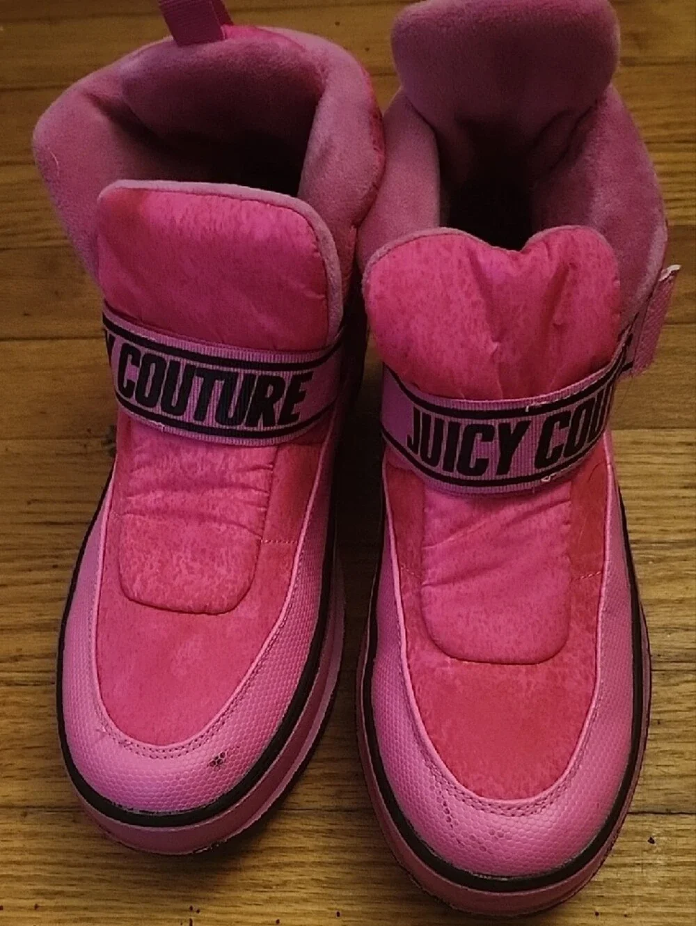 Juicy Couture Hot Pink Padded Winter Ankle Boots